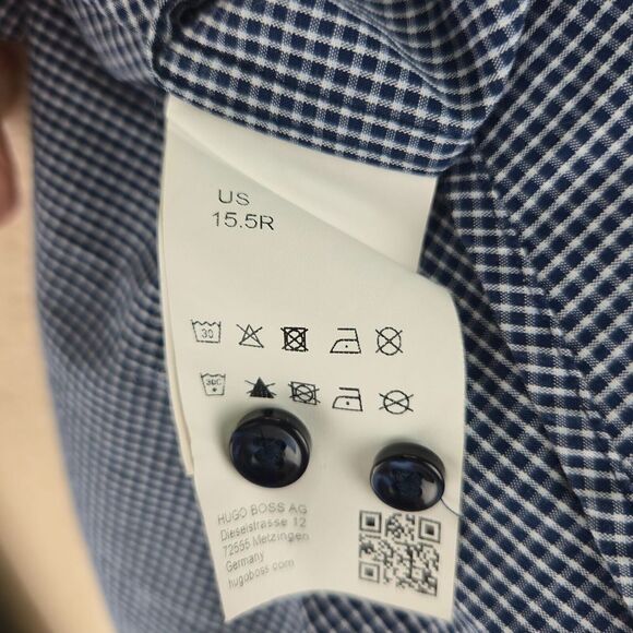 Hugo‎ Boss Men Button Down C-Mabel Sharp Fit Shirt  Size 15.5R Preppy Academia - Picture 8 of 10